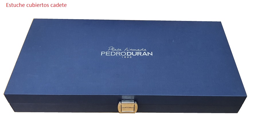 Estuche forrado cubiertos cadete c/c 250x131x31 mm.